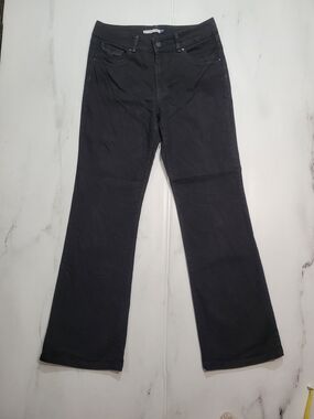 Bandolino Blu Womens 10 Black Bootcut Stretch Denim Jeans Pants Classic Fit